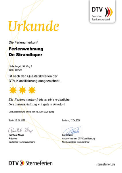 DTV Urkunde